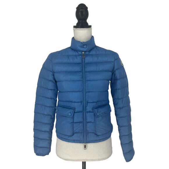 Moncler Puffer Archivio DNA Lans Down Jacket in Blue - Picture 2 of 16